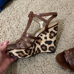 Michael Kors cheetah wedges
